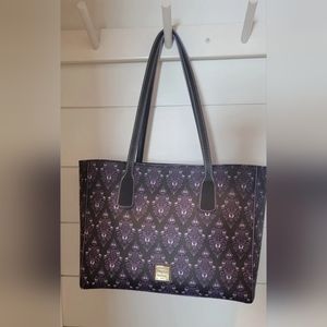 Dooney and Bourke Disney Haunted Mansion Wallpaper Tote.EUC